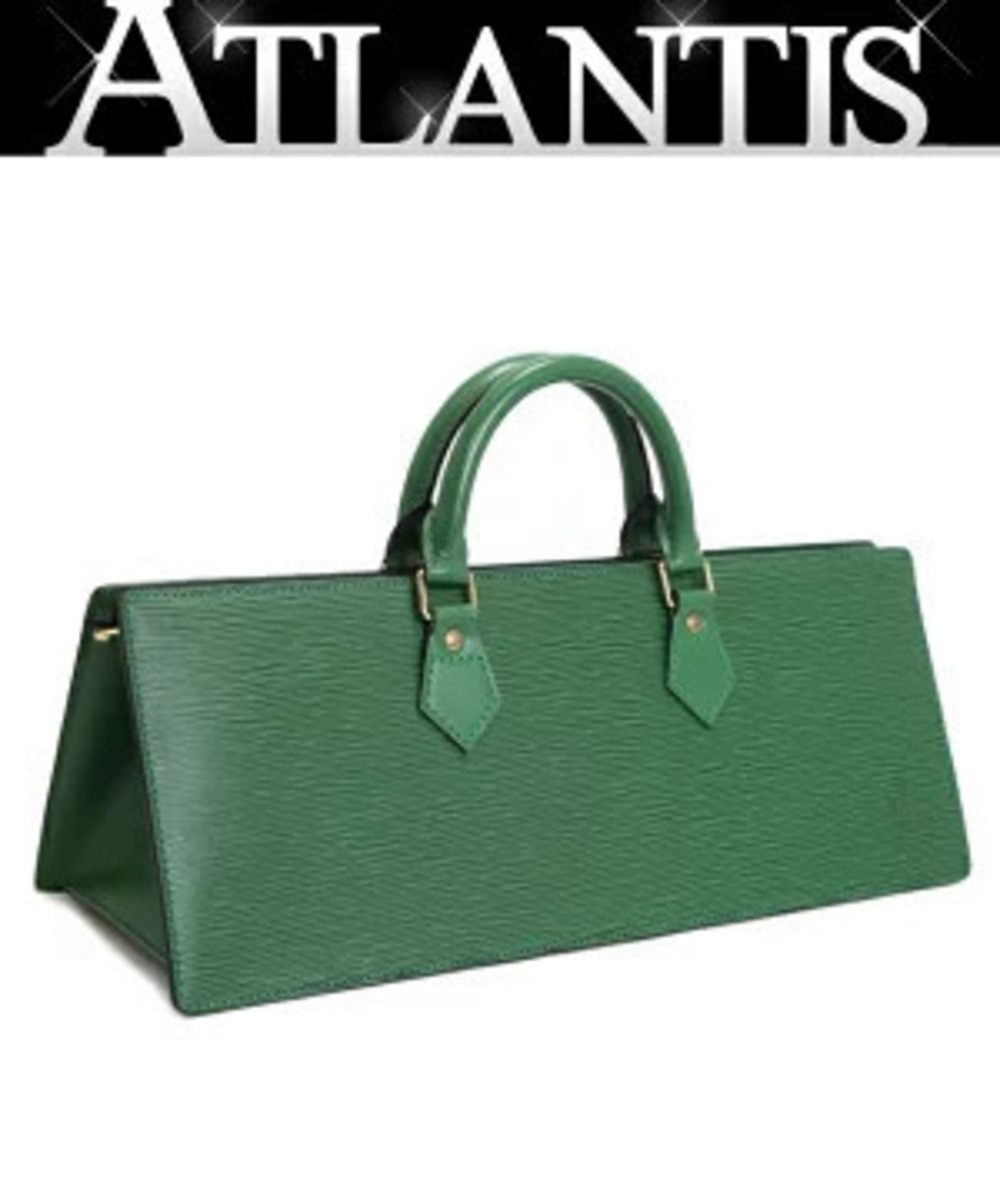 Louis Vuitton Sac Triangle Handbag Epi Leather Borneo Green